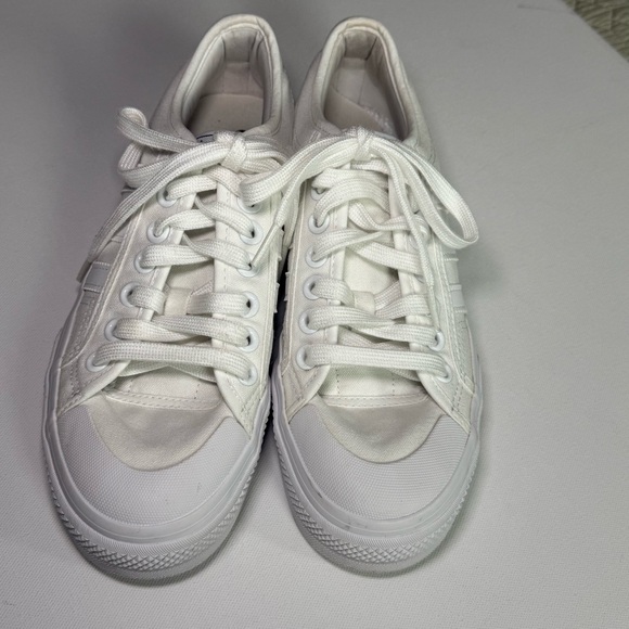 adidas Nizza Platform Sneakers – Triple White – Women’s US 9 - Picture 2 of 9